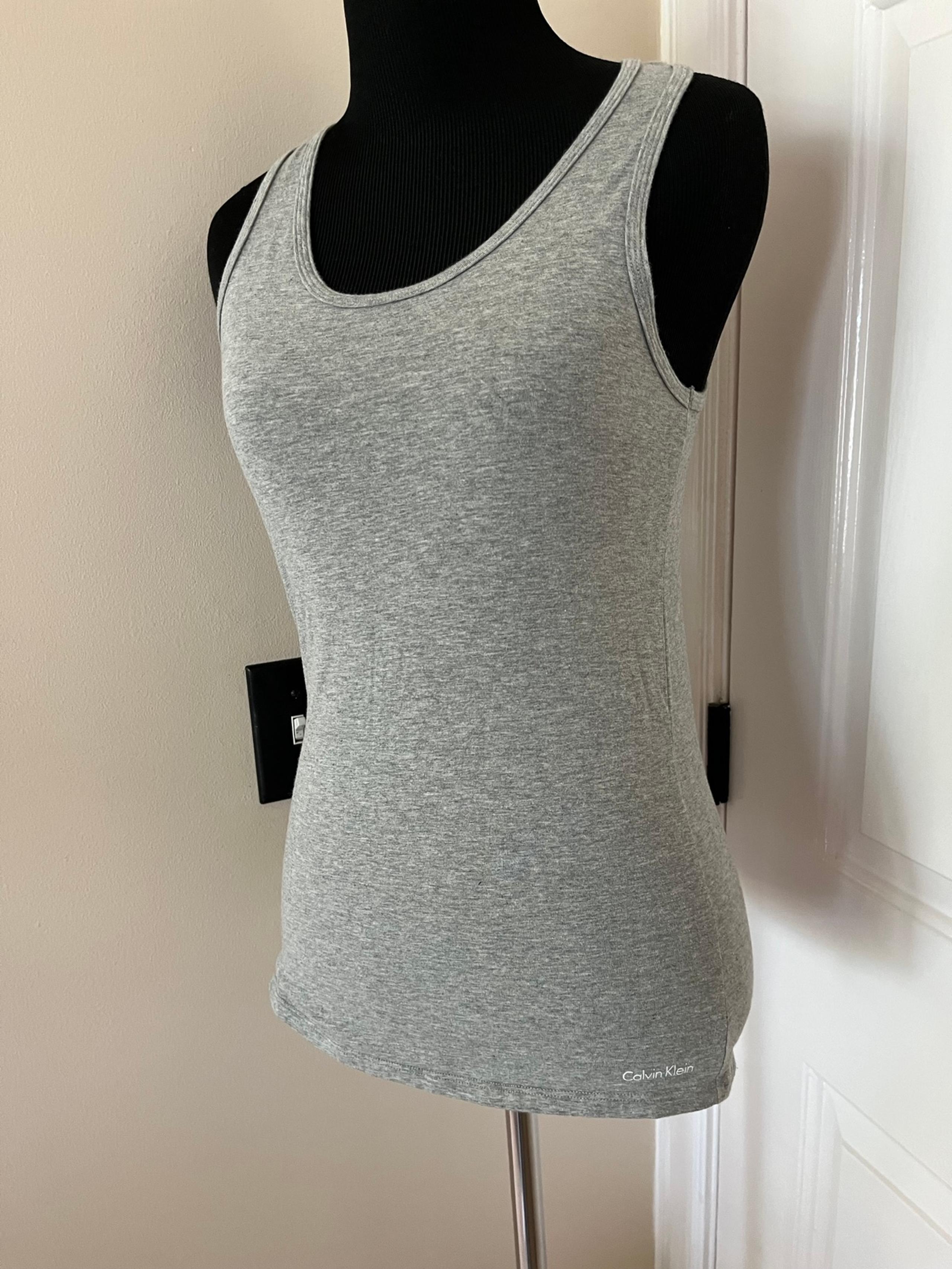 Tank Top Calvin Klein gray size S women’s