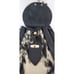 Wolf Den Leather Belt Pouch Bag Rennaissance Faire Cowhide Stitched Hand Crafted