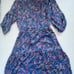 Gerard Darel Dresses | Women Sun Blue Floral Print Henley Midi Dress Blue Sz 38