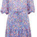 Gerard Darel Dresses | Women Sun Blue Floral Print Henley Midi Dress Blue Sz 38