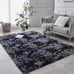 Fluffy grey rug 2x3 feet