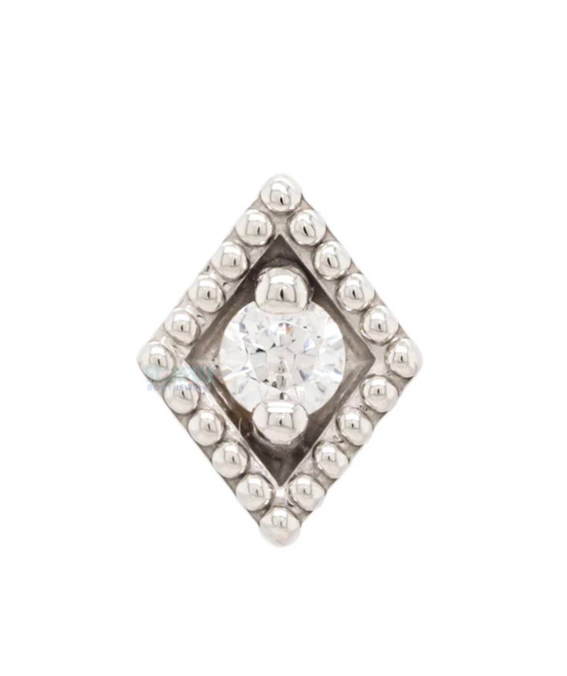 BVLA Harlequin White Gold White Cubic Zirconia