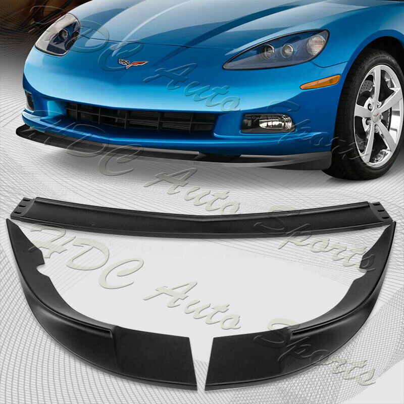 For 2005-2013 Chevy Corvette C6 ZR1-Style Base Models Front Bumper Spoiler Lip