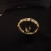 REAL 18K SAUDI GOLD TWO TONE RING SZ 6. 75