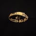 REAL 18K SAUDI GOLD TWO TONE RING SZ 6. 75