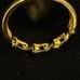 REAL 18K SAUDI GOLD TWO TONE RING SZ 6. 75
