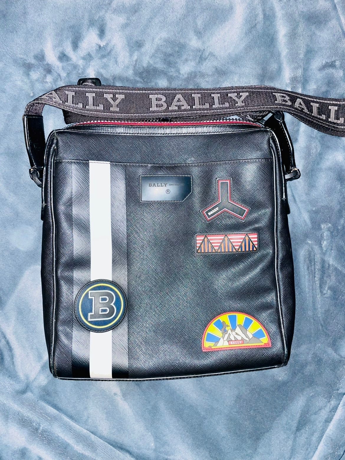 Bally leather messenger bags