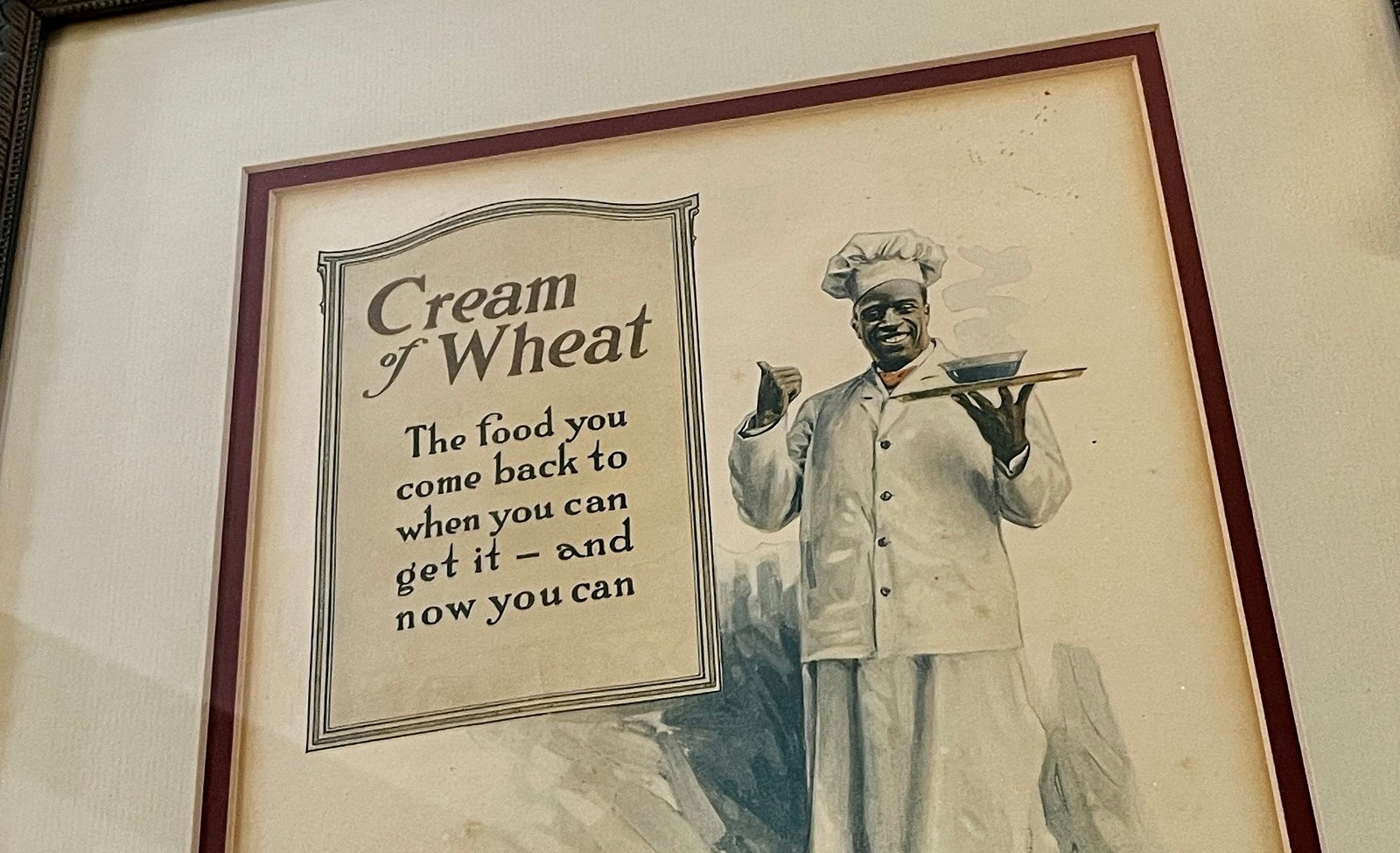 Vintage Cream of Wheat Ad—Framed