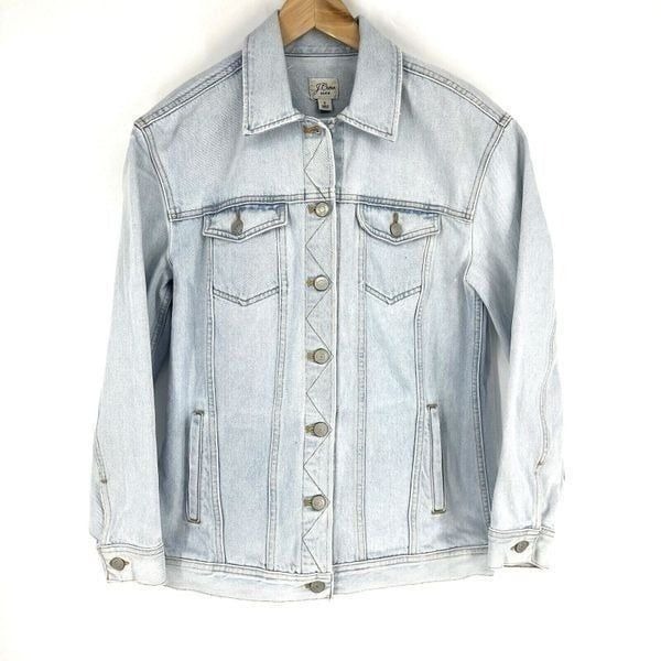 J Crew Jean Jacket Size Small Womens Blue Relaxed Denim Waterside Light Wash