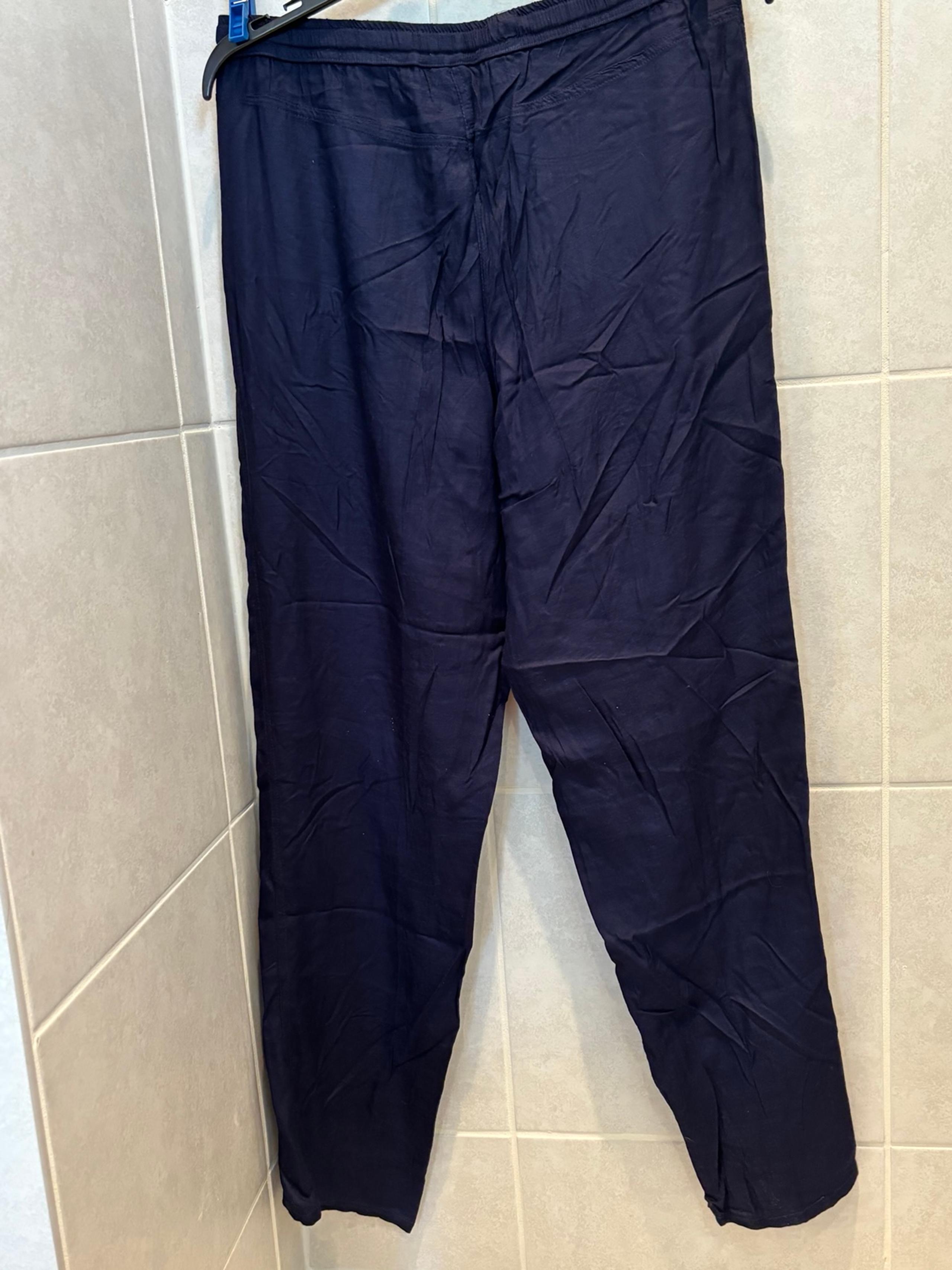 Navy blue pull on casual pants - women’s size M