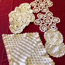 6 Vintage Doilies
