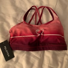 WITH x Peloton Hearts will Race Bra Small