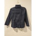 Akris Punto Womens Asymmetrical Zip Jacket Blue Pattern Style Size 8 Baumwolle