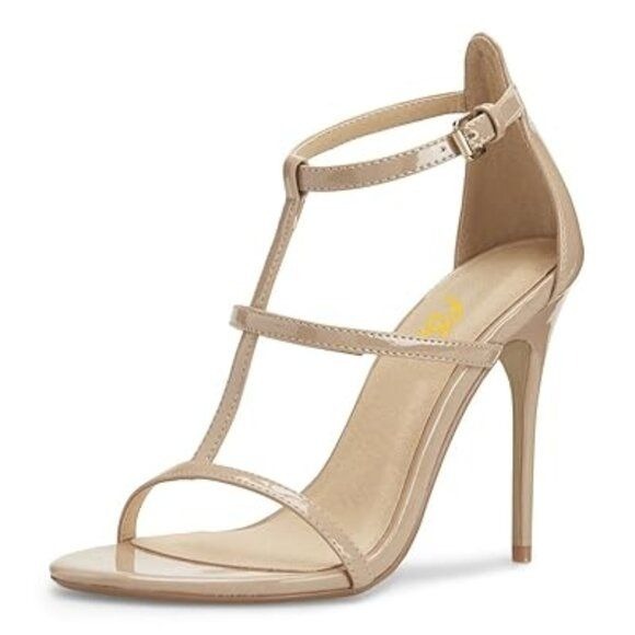 FSJ Women Fashion Evening Dancing Sandals Strappy Open Toe High Heel Stiletto Su