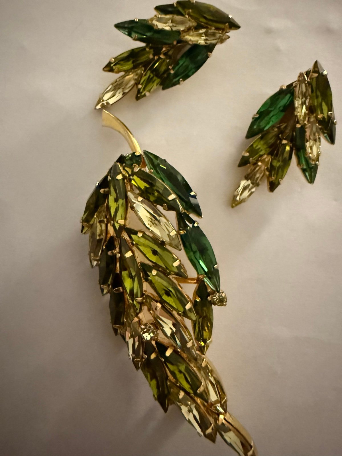 Austria Earrings + Brooch (rare)