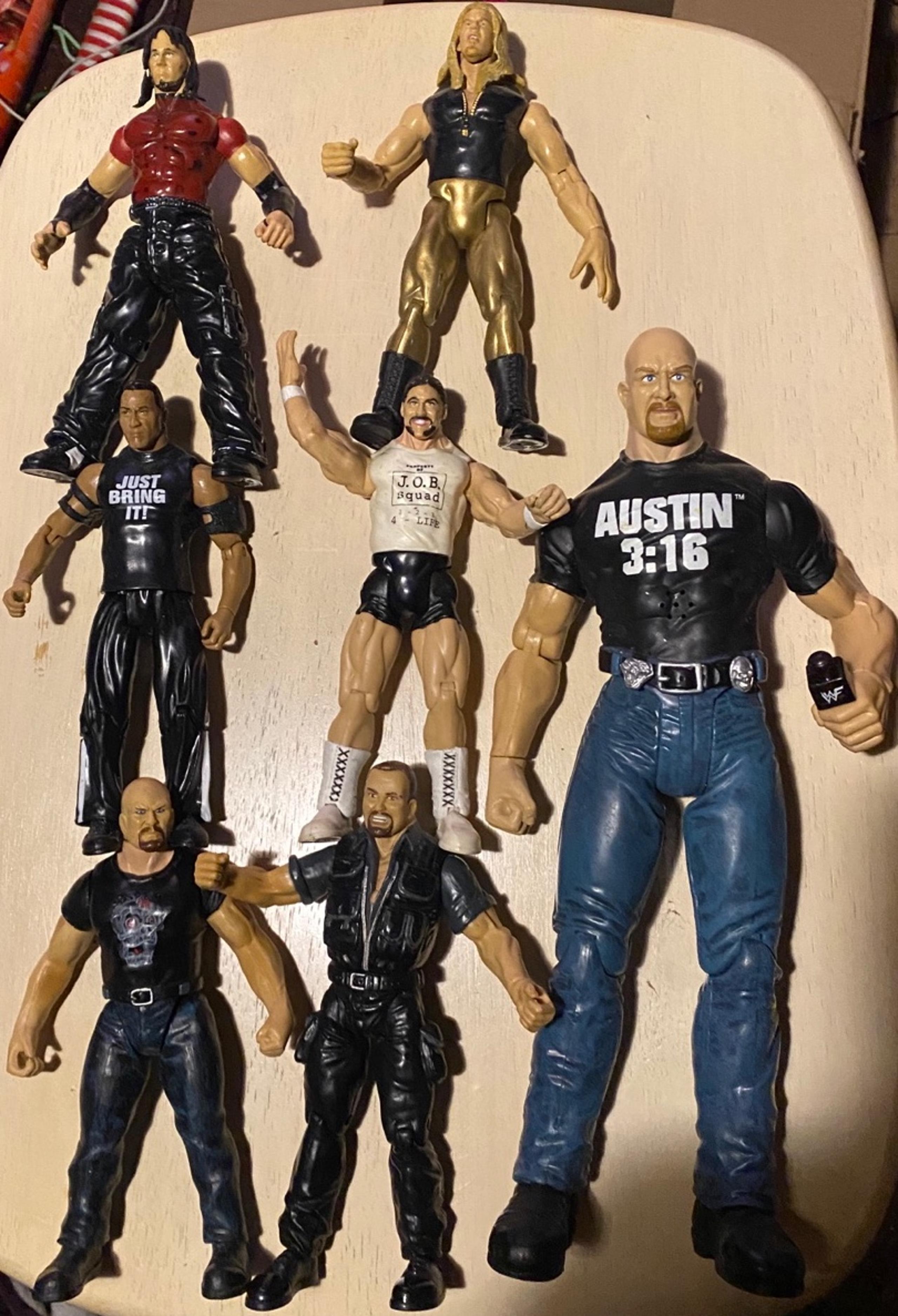 WWE And WWF Vintage Jakks Pacific Wrestling Figure Lot