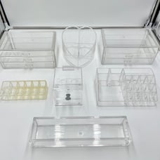 Makeup Acrylic Organizer Plastic Holders Lot Of 7 Makeup Storage Impressions