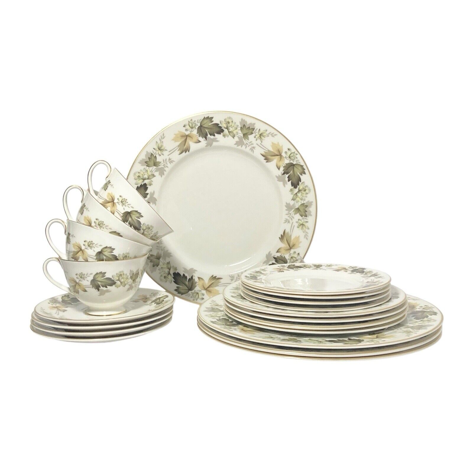 Royal Doulton “Larchmont” 20-Piece Bone China Dinnerware Set, Service for 4