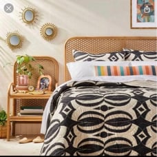 Queen anza Woven rotten headboard