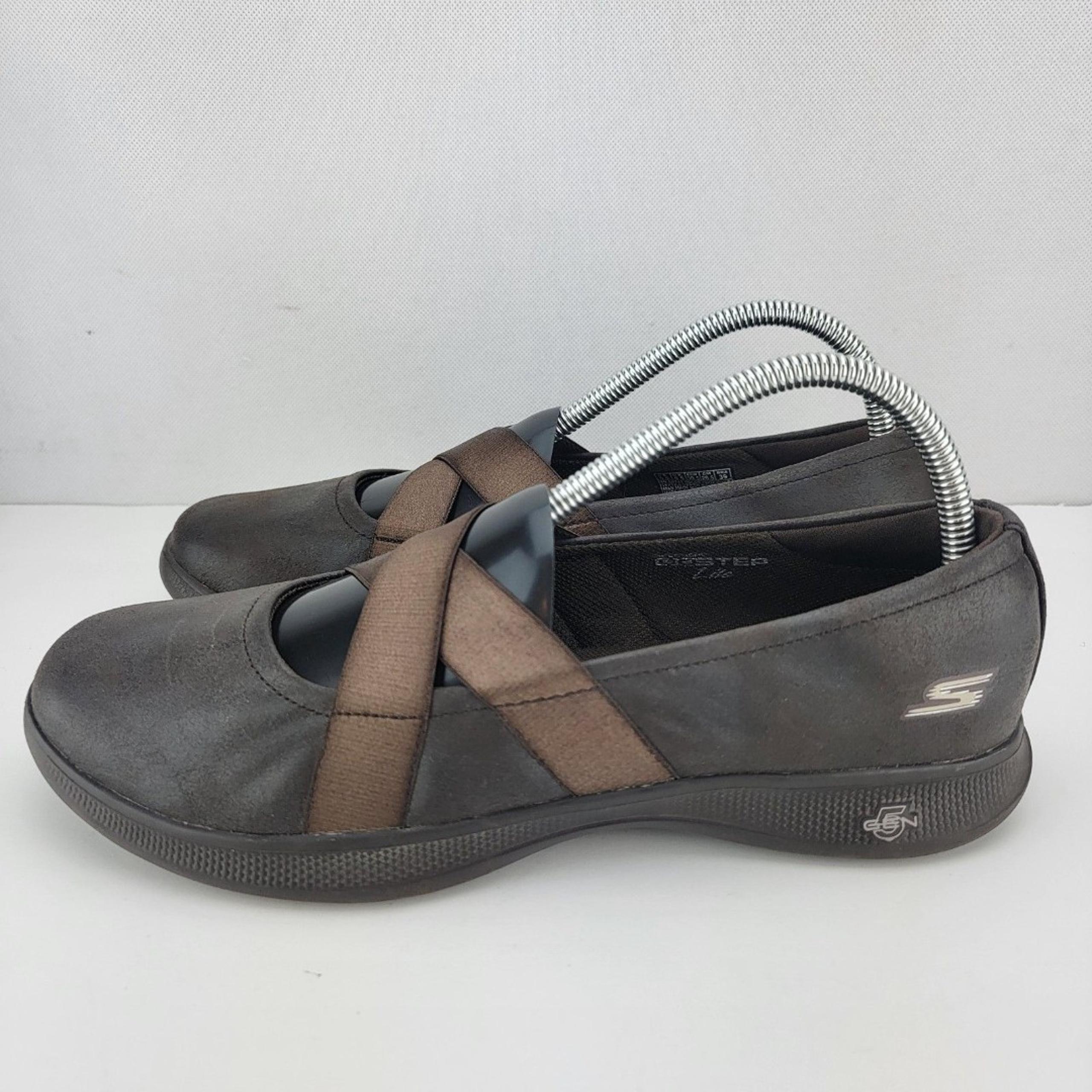 Skechers Womens 9.5 Brown Slip On Go Step Lite Lovely Comfort Shoes