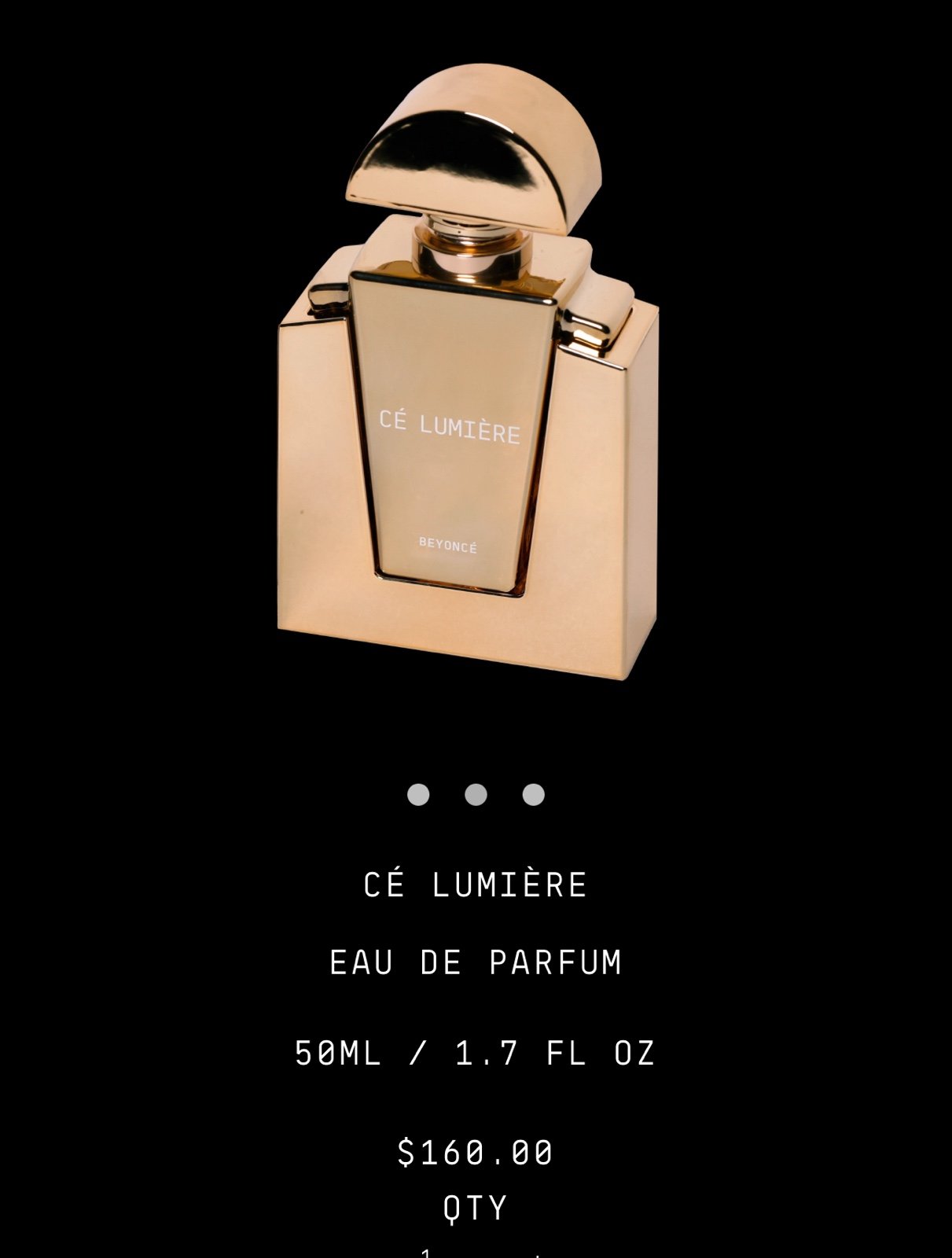 Ce Lumiere - Beyonce Perfume, Used