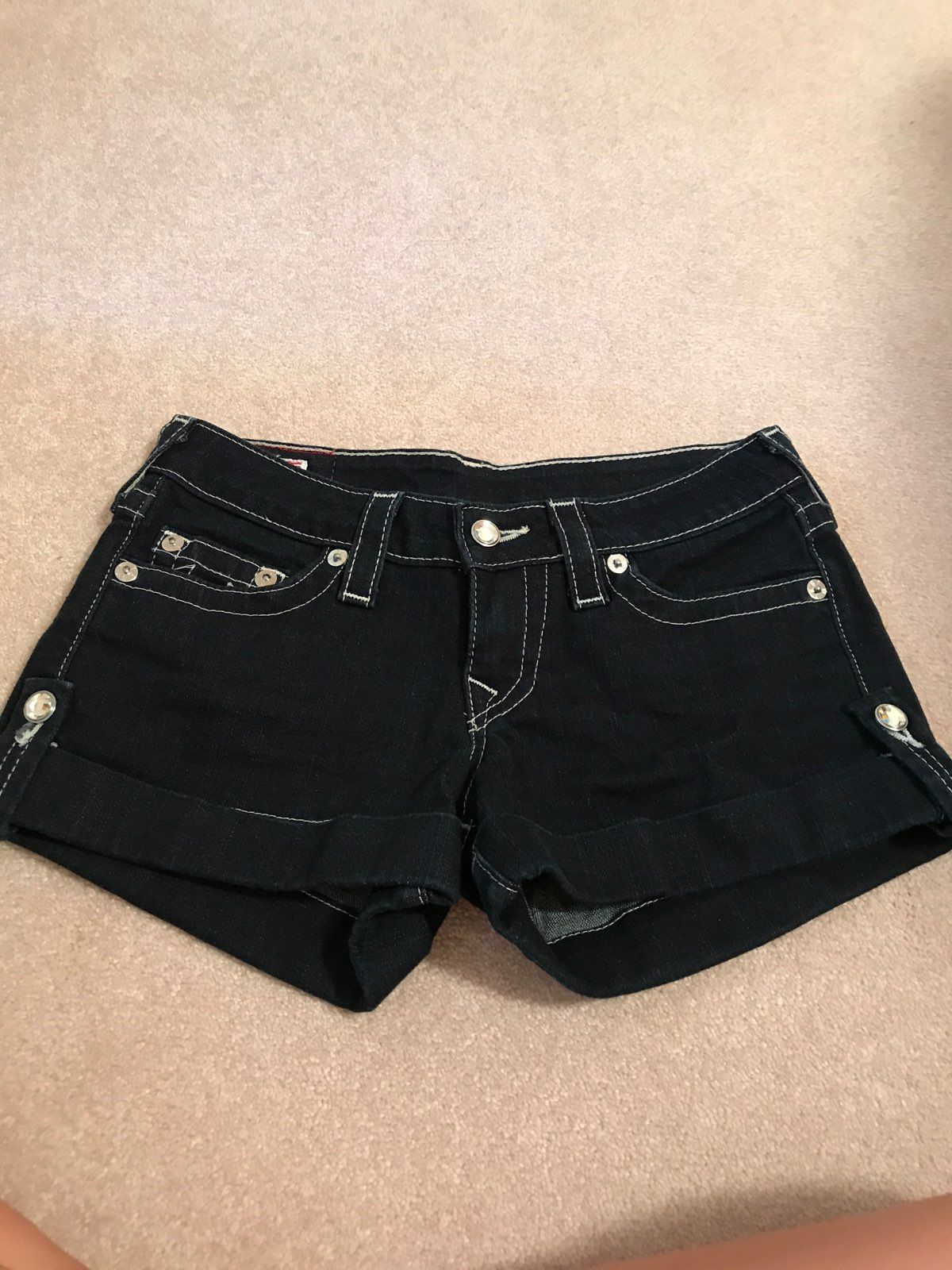 Swarovski True Religion Jean Shorts