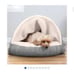 Faux Sheepskin Snuggery Memory Top Foam Pet Bed (Burrow Style)