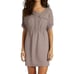 Amanda Uprichard Women's 100% Silk Mini Shirt Dress Mauve Gray Size P