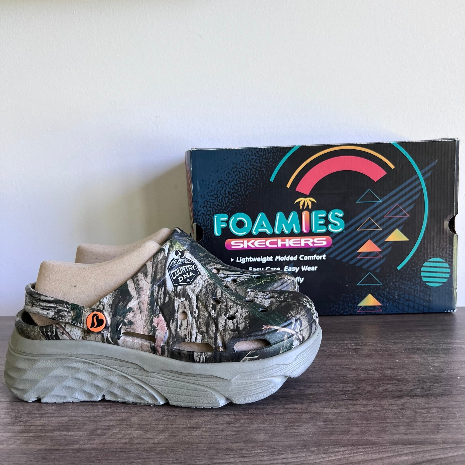 Skechers Foamies Mossy Oak Country DNA Slip On Women's Clog Size 9 #B1608