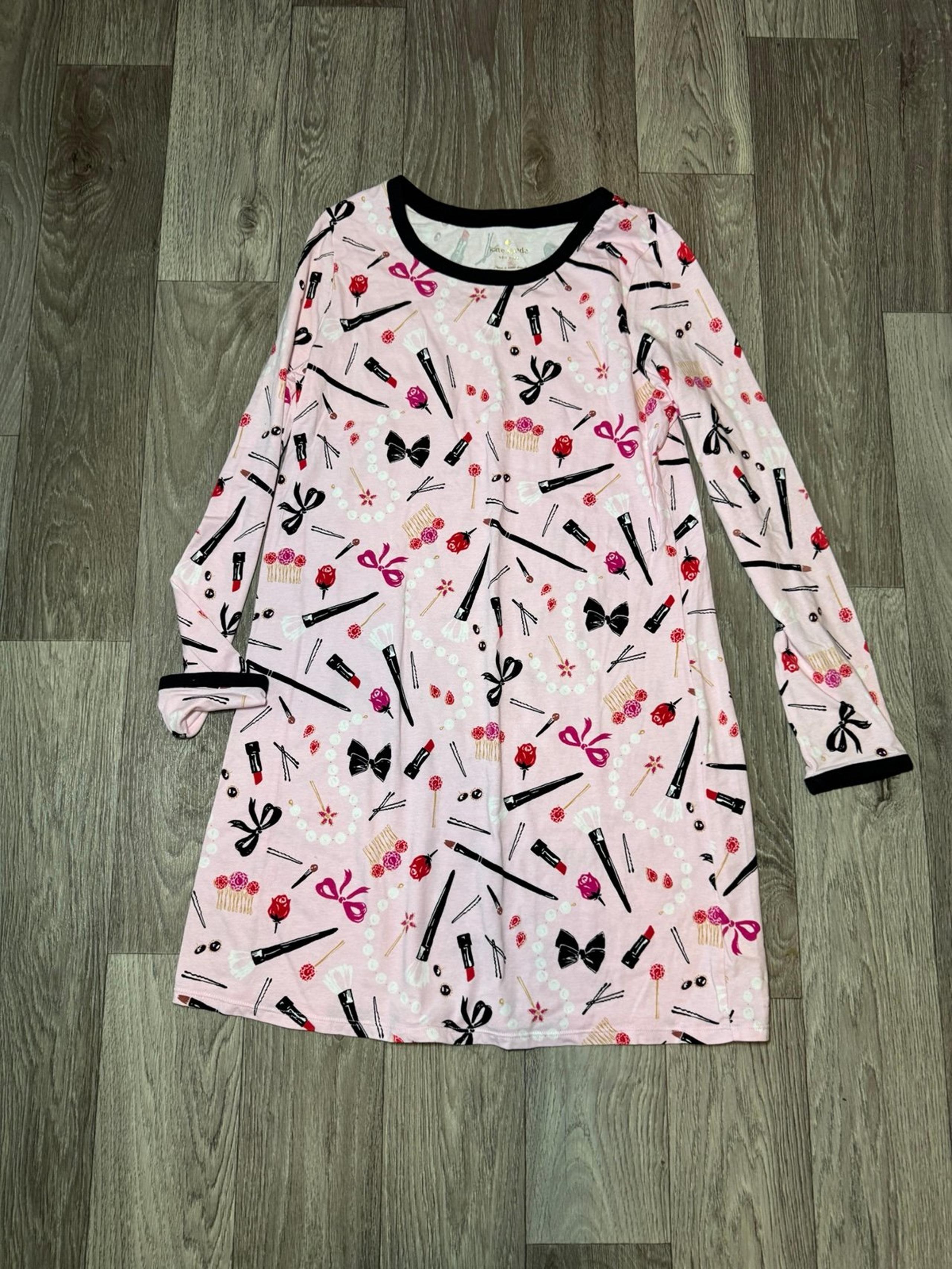 Kate Spade Sleep Shirt Pink Multi Dream A Little Dream Sleepwear Nightgown