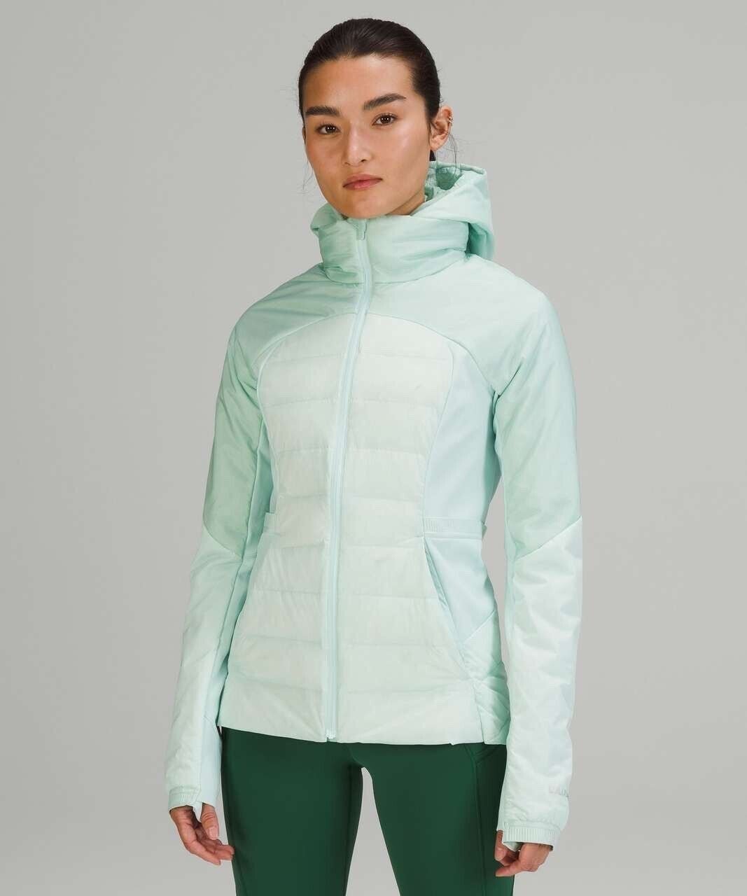 Lululemon Athletica Down For It All Jacket in Delicate Mint