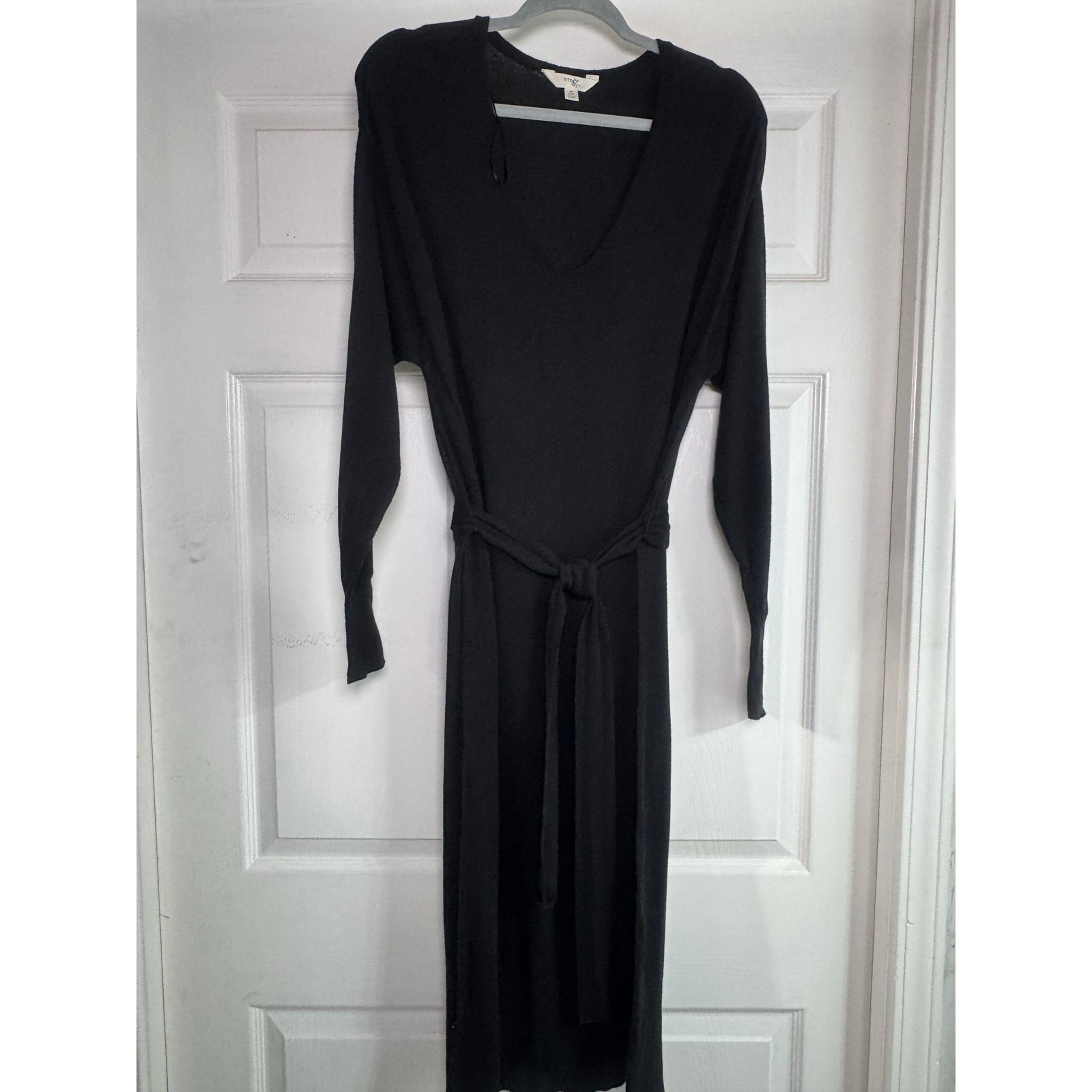 Terra & Sky Women's Belted Knit Midi Dress 0X