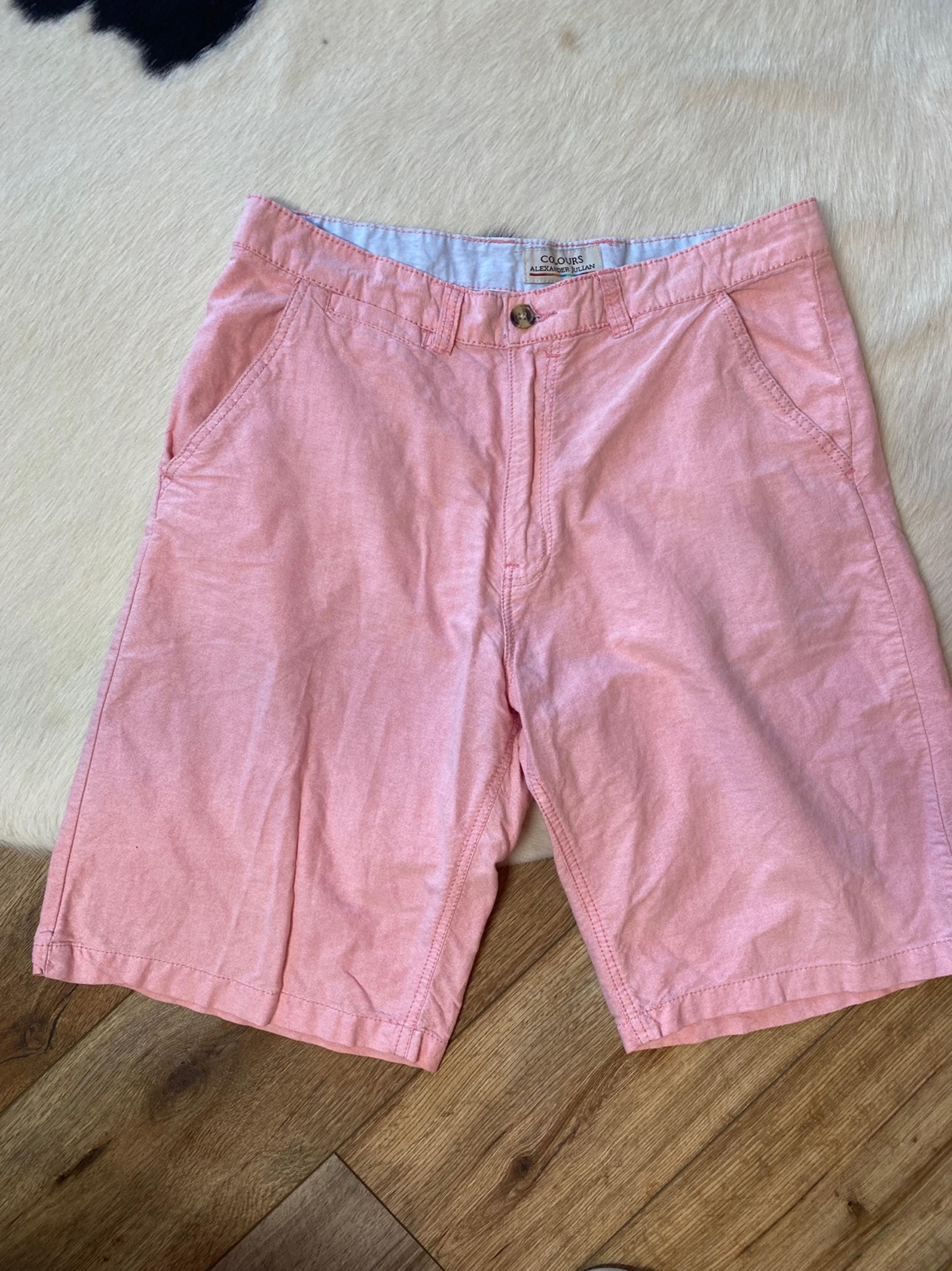 Alexander Julian flat-front chino shorts