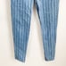 Paris Sport Club Vintage Striped high waisted Skinny Button Fly Denim Jeans Sz 5