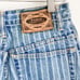 Paris Sport Club Vintage Striped high waisted Skinny Button Fly Denim Jeans Sz 5