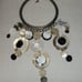 Brands new! Chico's statement Fallen Bin Necklace silver gold tone