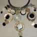 Brands new! Chico's statement Fallen Bin Necklace silver gold tone