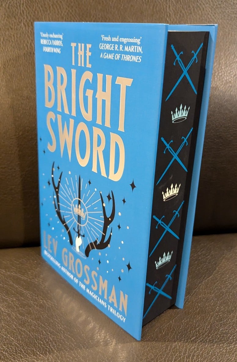 Broken Binding The Bright Sword Signed Digital Edges Embossed Endpapers