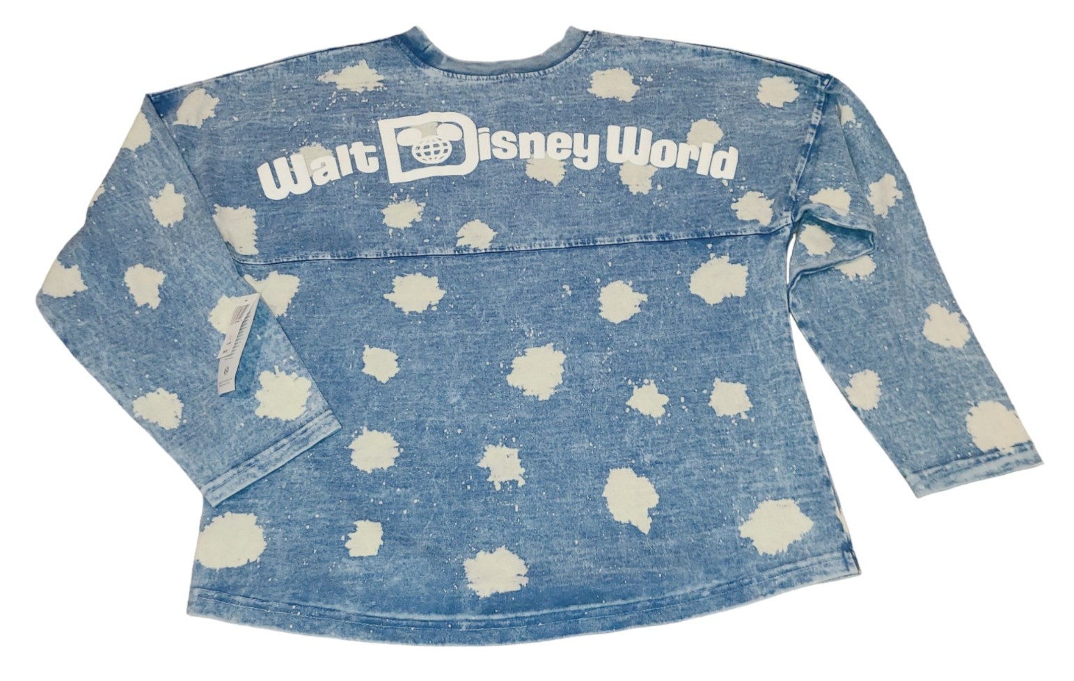 Disney Parks Walt Disney World Spirt Jersey Denim Bleach Girls Size XL 14 NEW
