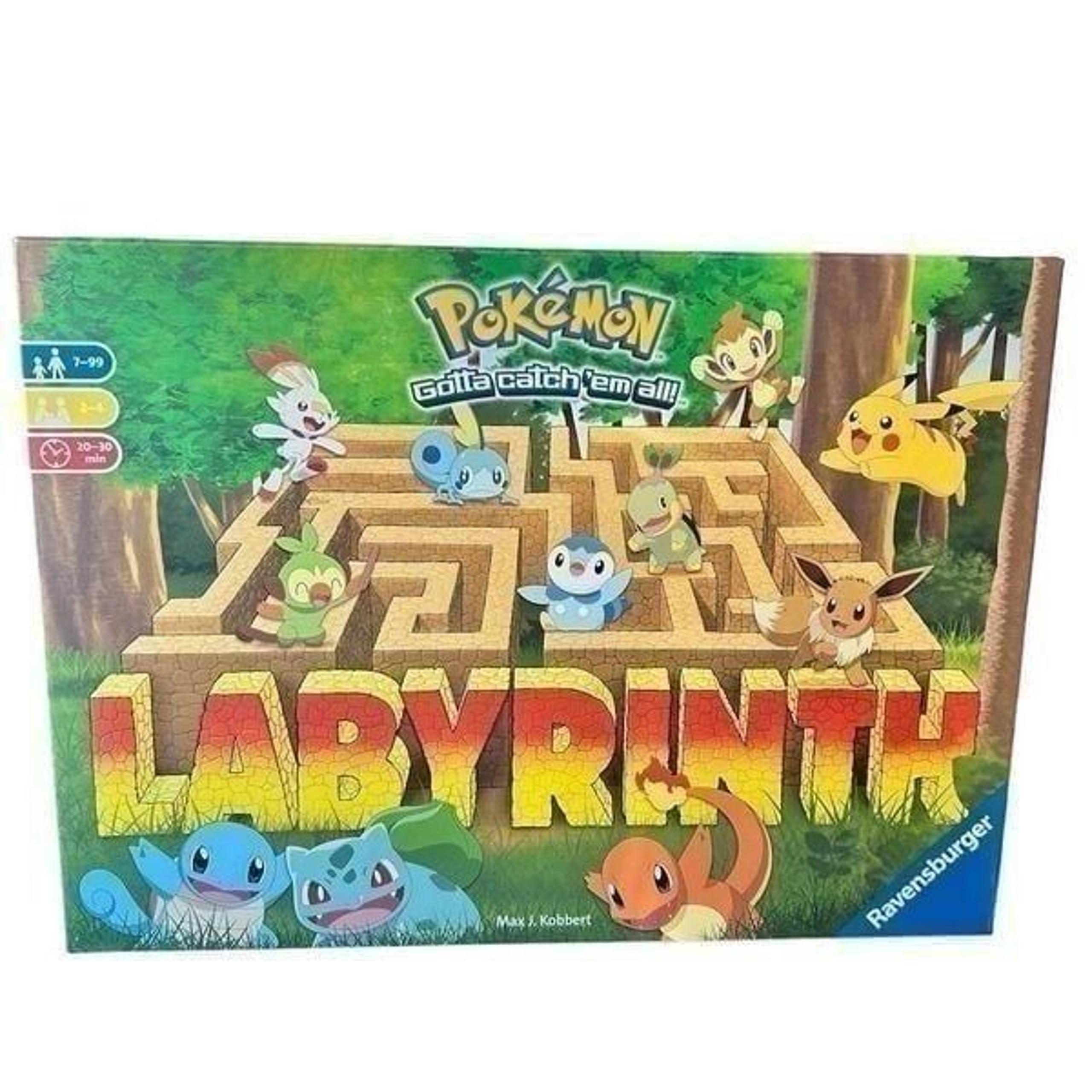 Ravensburger Pokemon Labyrinth Board Game 2+ Players Age 7+