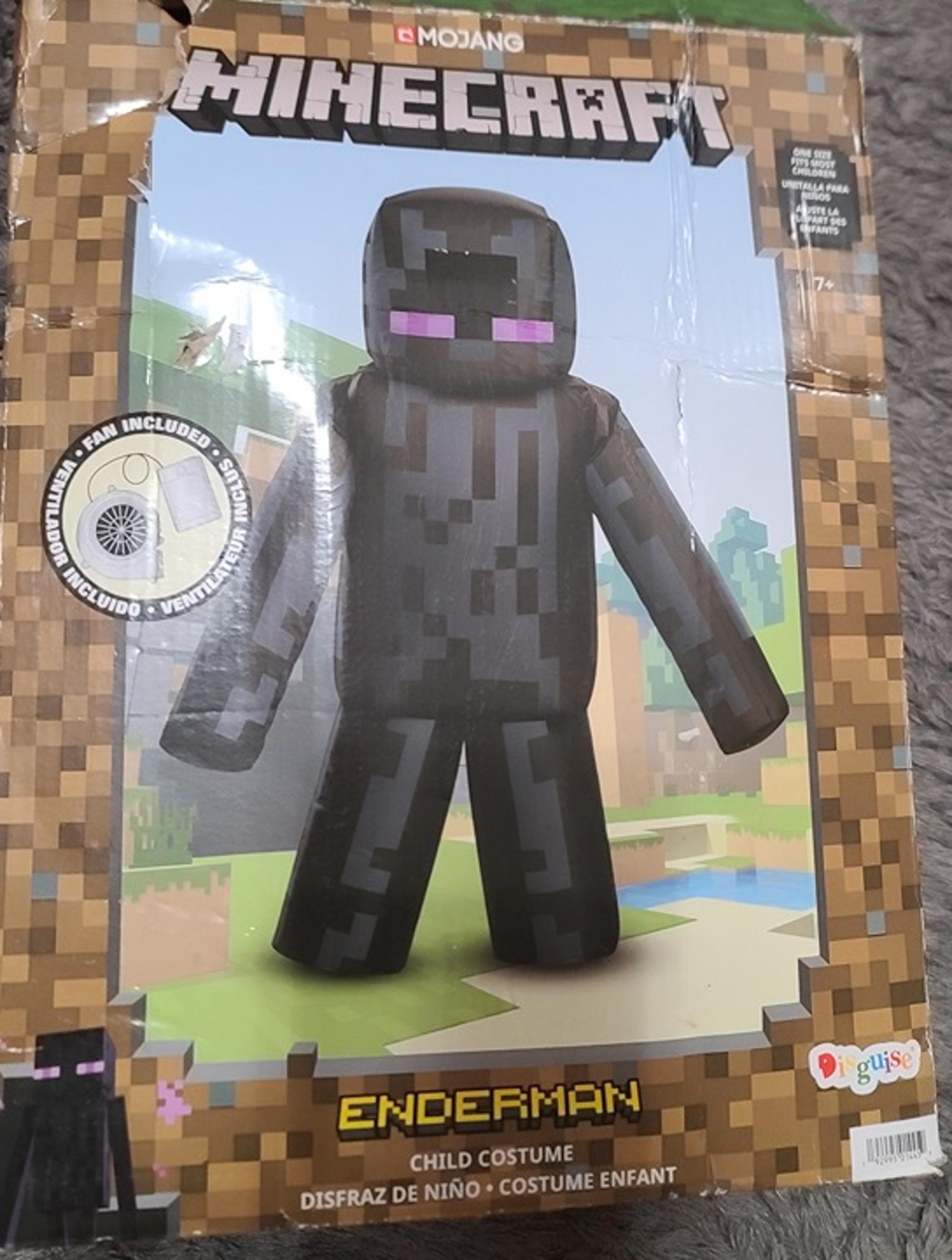 Enderman MineCraft Inflatable Child Costume one SZ Fits Most Kids