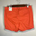 NWT Talbots Relaxed Chino Shorts 7 Inseam Bright Orange / Pink Color Size 8