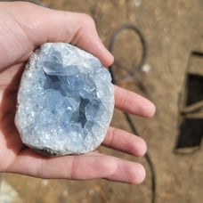 Celestite geode