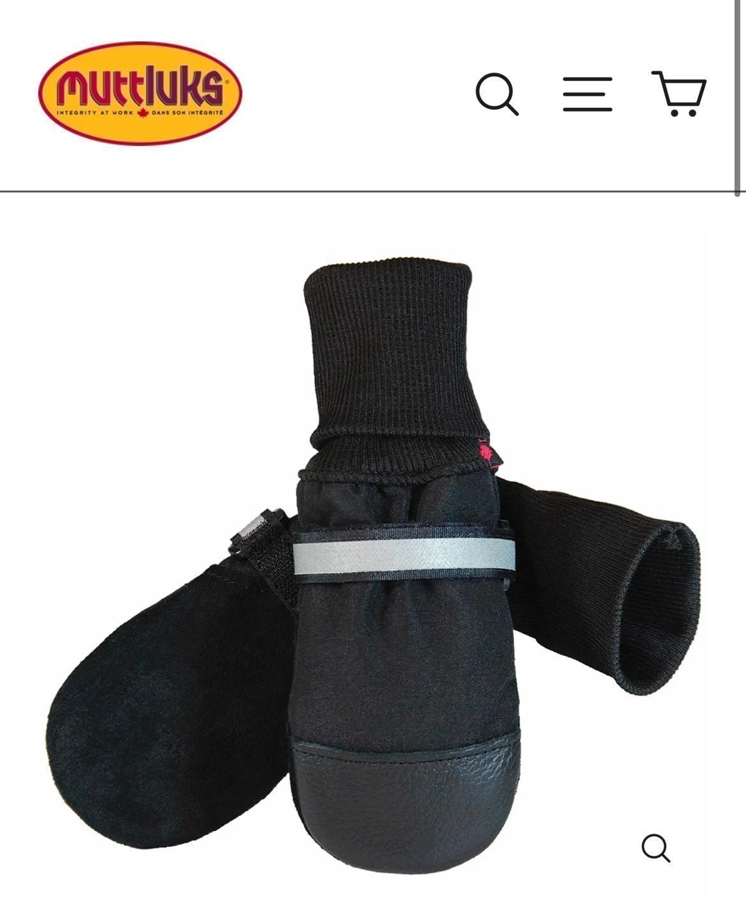 Original Fleece-Lined Muttluks Dog Black Size Medium Winter Boots