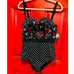 Torrid 0 (size 12) One Piece Roses & Polka Dots Retro Push Up Underwire Swimsuit