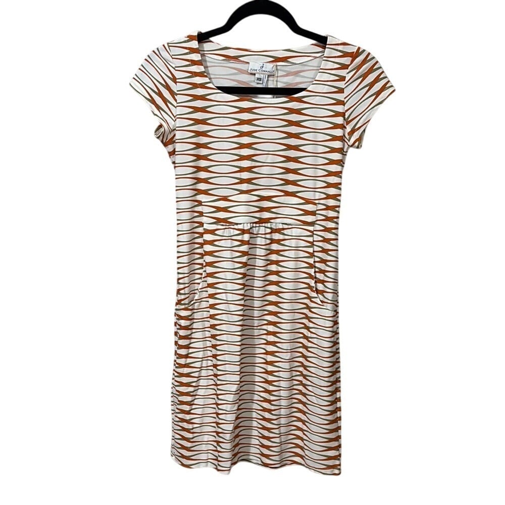 Jude Connally Mary Pat A-Line Mini Dress with Square Neck Ribbon Candy Dress
