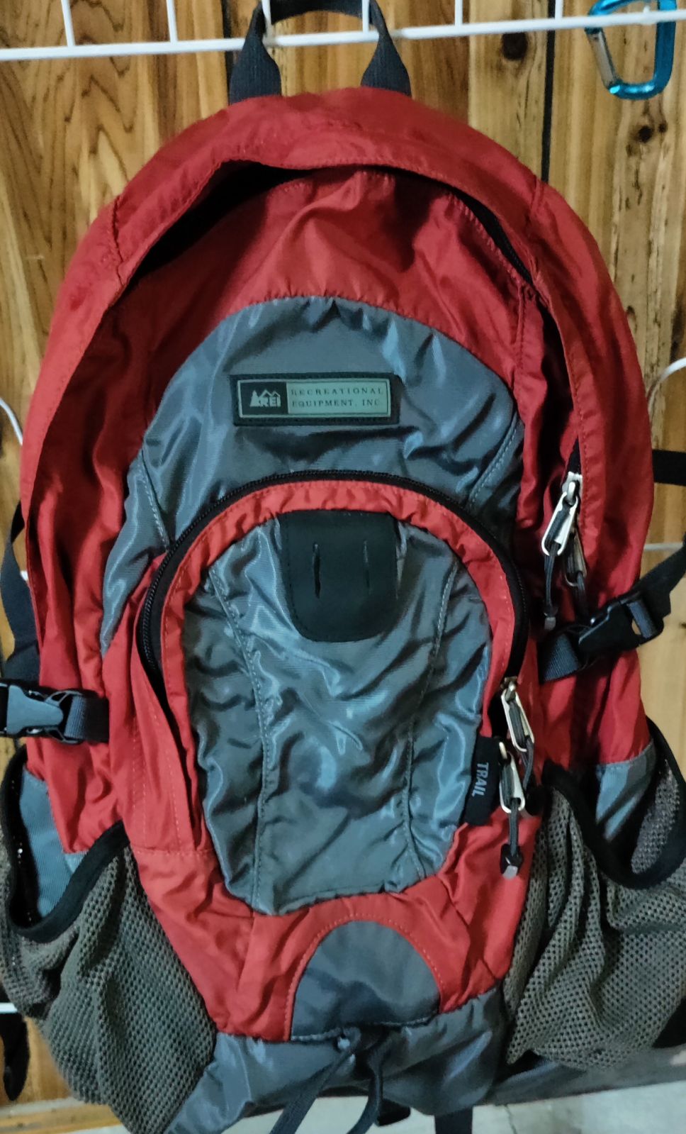 REI Trail Daypack Red Hiking Backpack