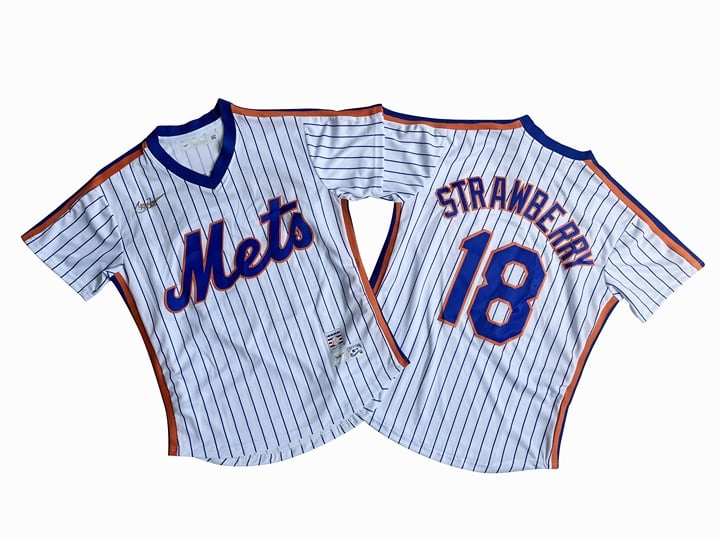 Men's New York Mets Darryl Strawberry White Home Cooperstown Collection Player