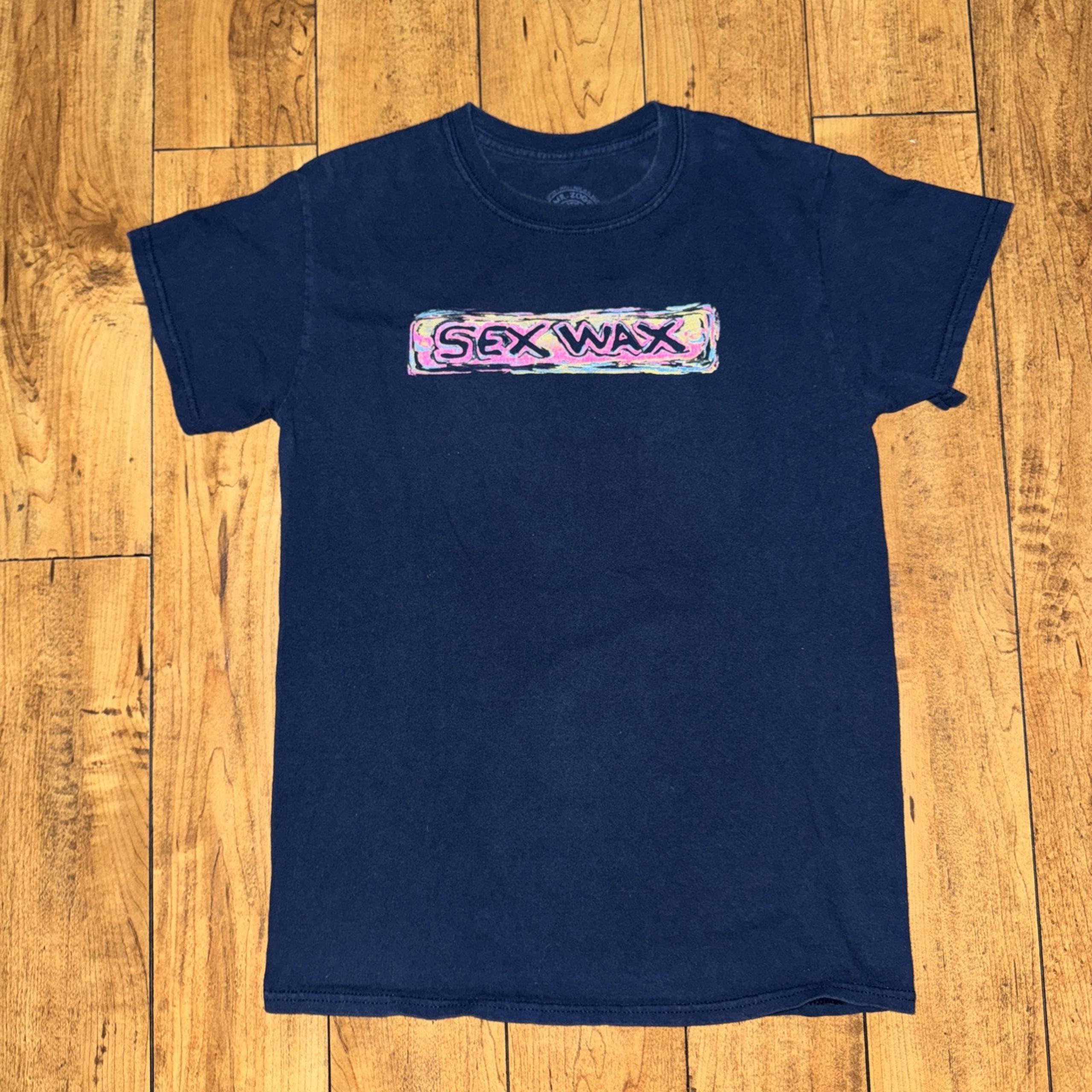 Mr. Zogs Sex Wax Surfing T-Shirt Blue Small 18x25.5