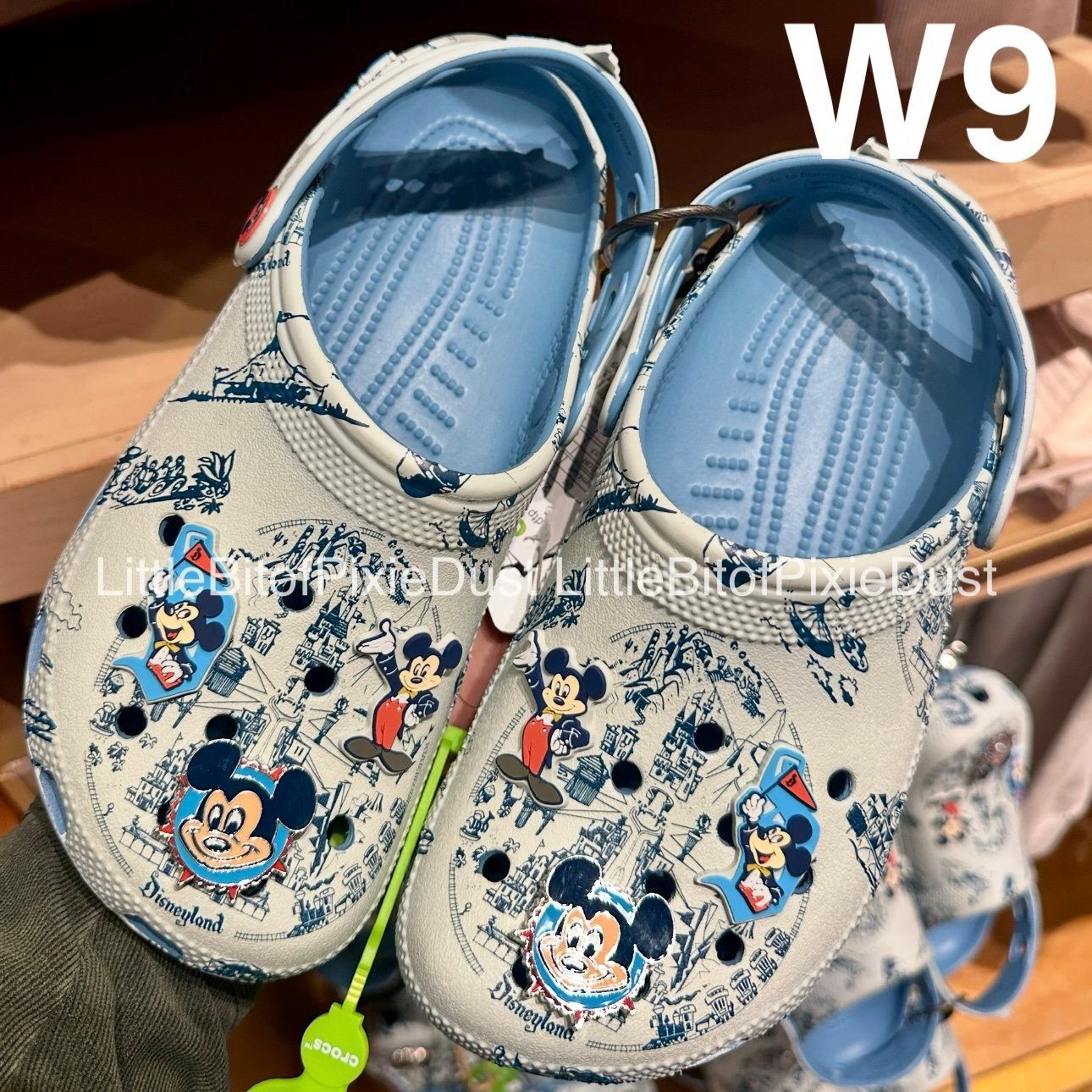 Disney Parks x Crocs Disneyland 70th Anniversary Vault Collection M7/W9